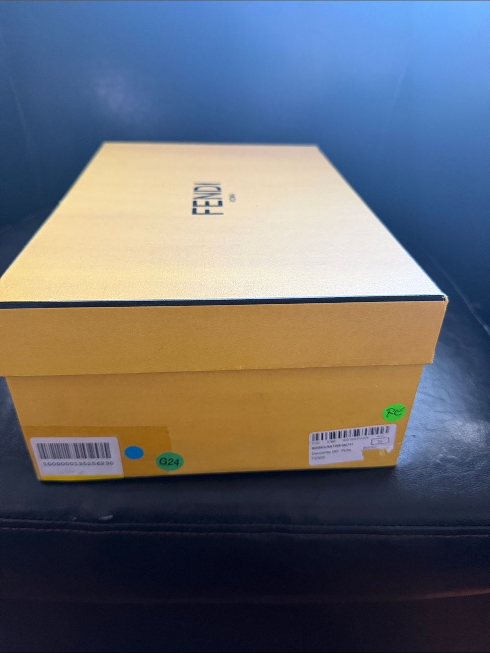 Fendi Yellow Box with Black Logo